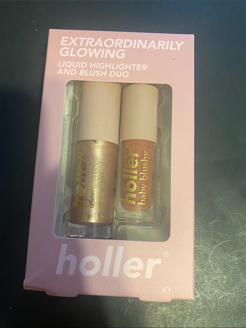 Extraordinarily Glowing Liquid Highlighter & Blush Duo - Gold & Peach